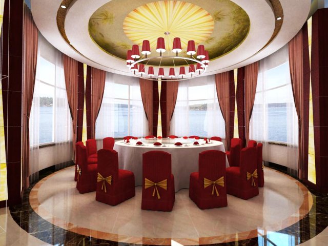 restaurant 036 3D मॉडल .c4d .max .obj .3ds .fbx .stl .blend 