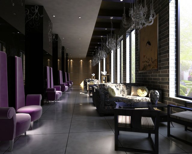 restaurant 039 Modèle 3D .c4d .max .obj .3ds .fbx .stl .blend 