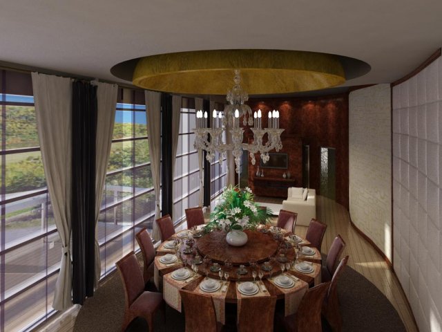 restaurant 040 3D 模型 .c4d .max .obj .3ds .fbx .stl .blend 