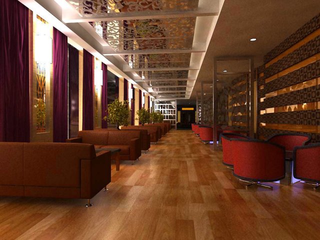 restaurant 043 3D 模型 .c4d .max .obj .3ds .fbx .stl .blend 