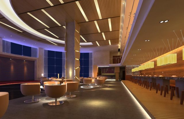 restaurant 078 3D 모델 .c4d .max .obj .3ds .fbx .stl .blend 