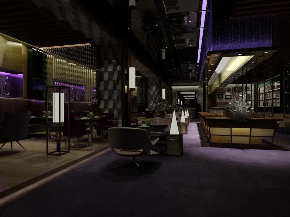 restaurant 051 3D Model .c4d .max .obj .3ds .fbx .stl .blend 