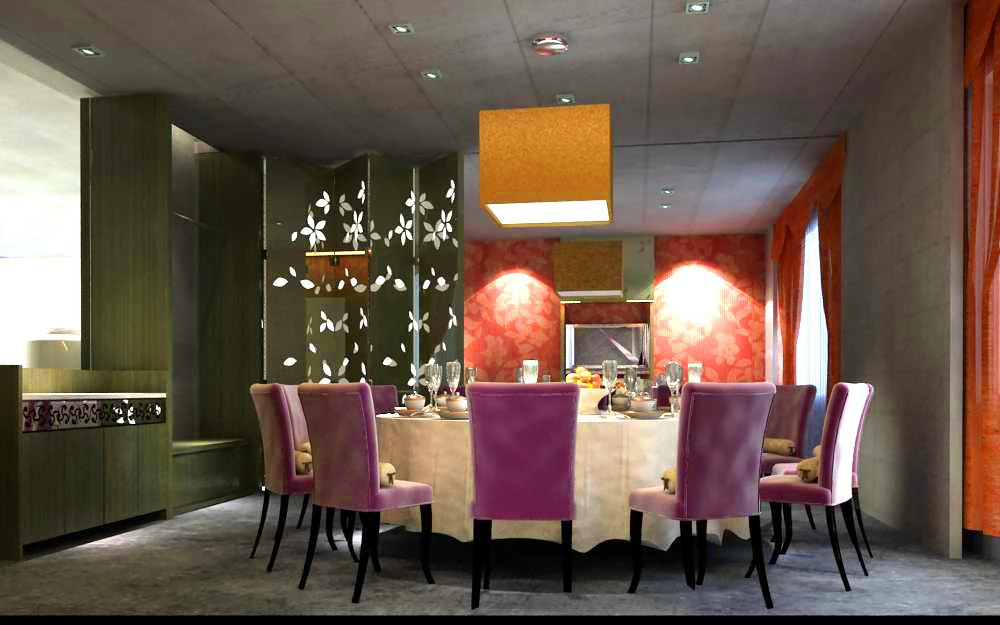 restaurant 052 3D Model .c4d .max .obj .3ds .fbx .stl .blend 