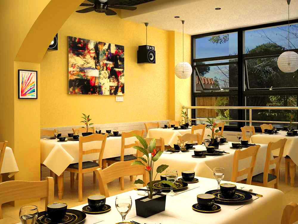 restaurant 056 3D Model .c4d .max .obj .3ds .fbx .stl .blend 