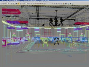 restaurant 057 Modèle 3D