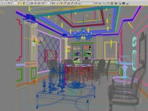 ristorante 059 Modello 3D