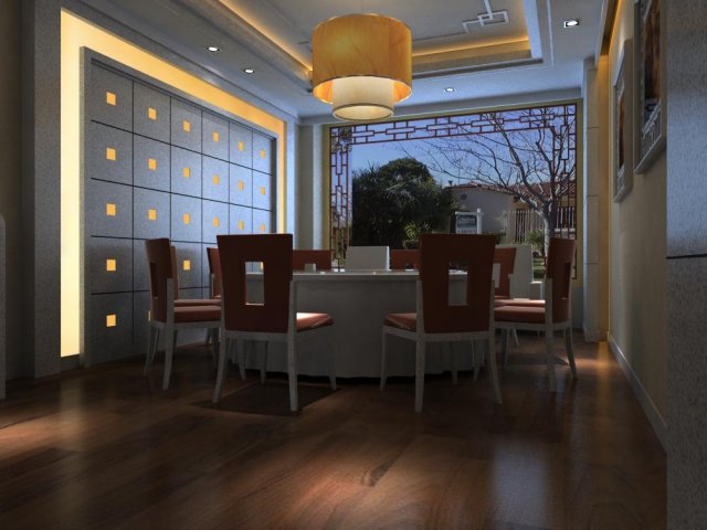 restaurant 061 3D Model .c4d .max .obj .3ds .fbx .stl .blend 
