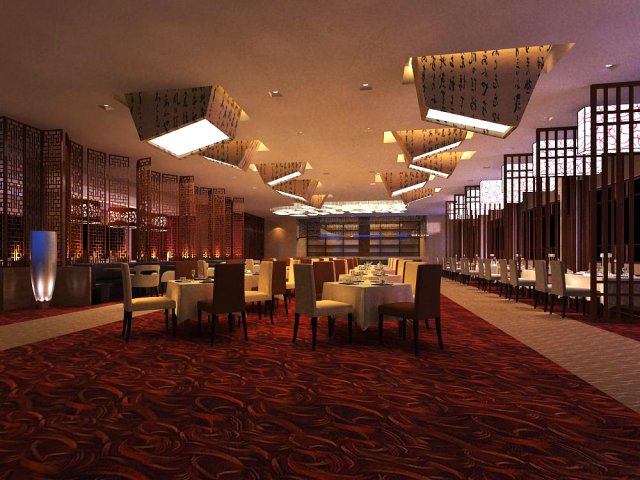 restaurant 067 Model 3D .c4d .max .obj .3ds .fbx .stl .blend