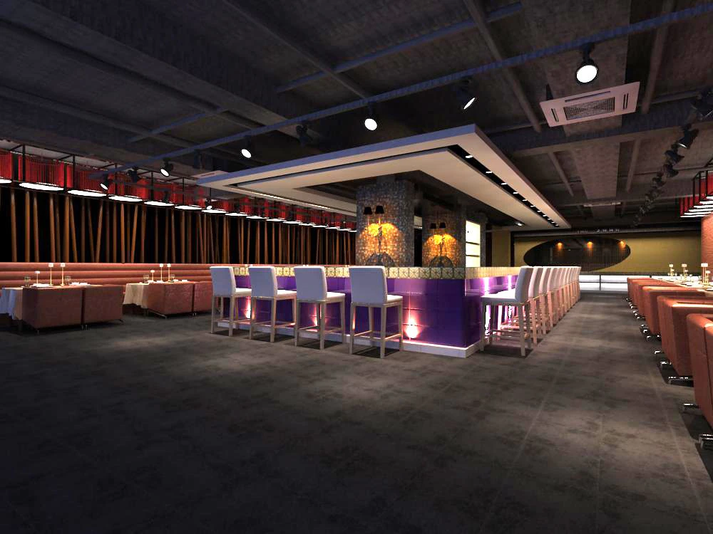 restaurant 069 3D Model .c4d .max .obj .3ds .fbx .stl .blend