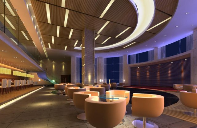 restaurant 075 Modèle 3D .c4d .max .obj .3ds .fbx .stl .blend 
