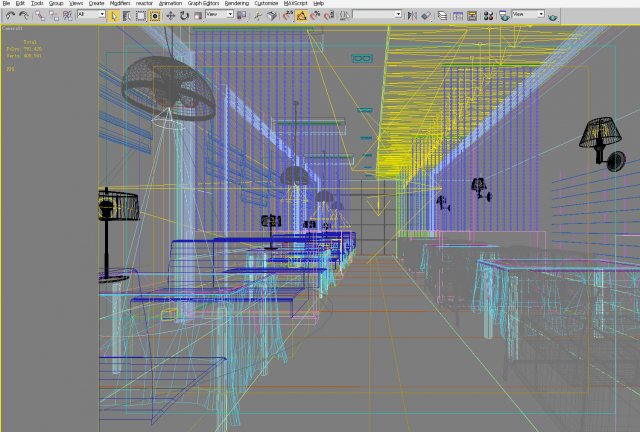 restaurant 081 3D Model .c4d .max .obj .3ds .fbx .stl .blend 
