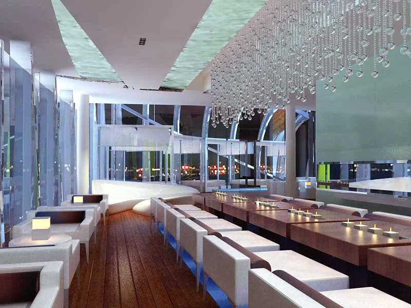 restaurant 089 3D Model .c4d .max .obj .3ds .fbx .stl .blend 