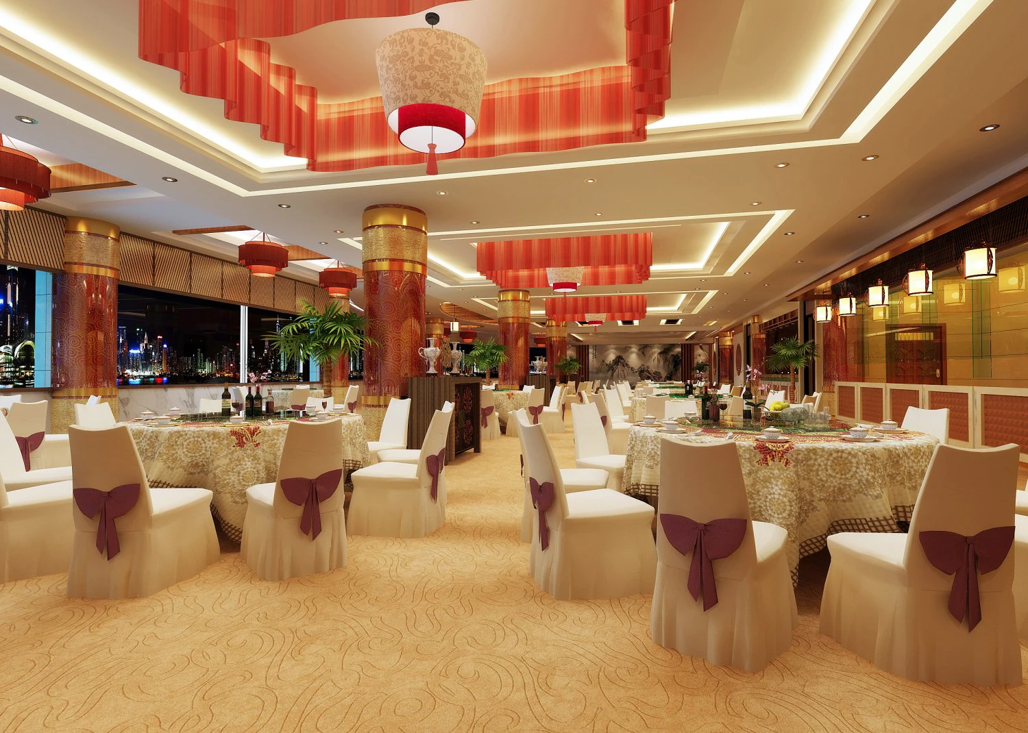 restaurant 092 3D Model .c4d .max .obj .3ds .fbx .stl .blend
