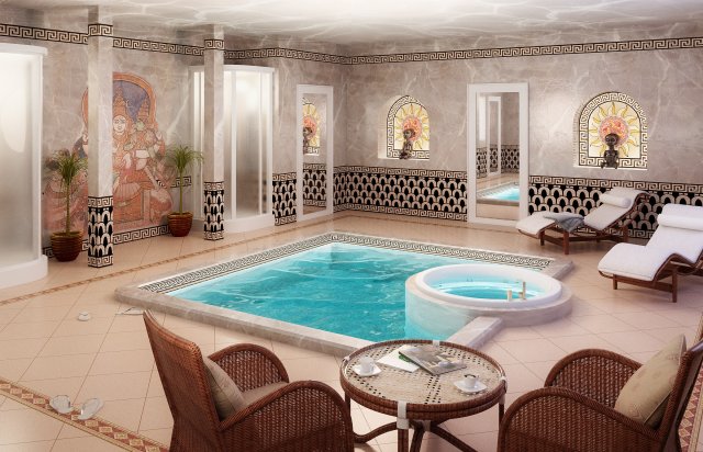 spa room 001 Modelo 3D .c4d .max .obj .3ds .fbx .stl .blend 