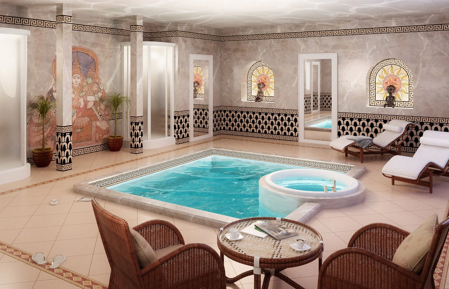 spa room 001 3D Model .c4d .max .obj .3ds .fbx .stl .blend 