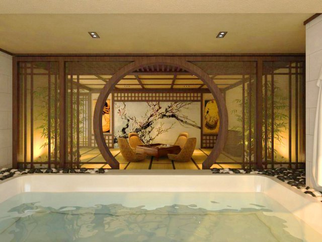 spa room 002 Model 3D .c4d .max .obj .3ds .fbx .stl .blend 