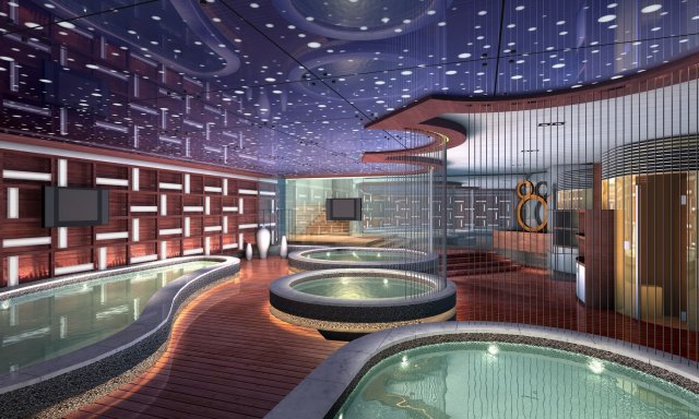 spa room 007 3Dモデル .c4d .max .obj .3ds .fbx .stl .blend 
