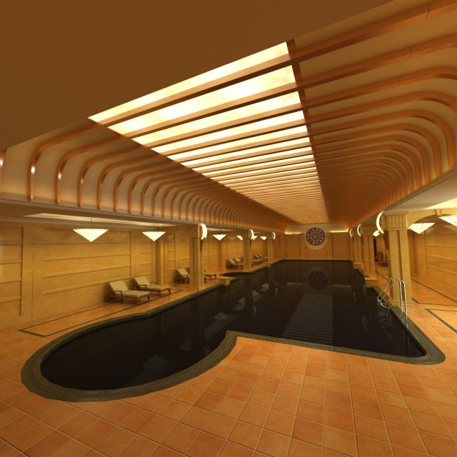 spa room 010 3D 모델 .c4d .max .obj .3ds .fbx .stl .blend 