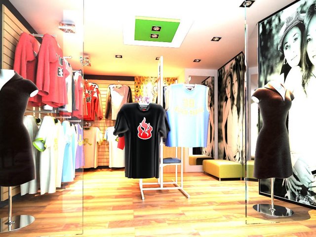 store 006 Model 3D .c4d .max .obj .3ds .fbx .stl .blend 