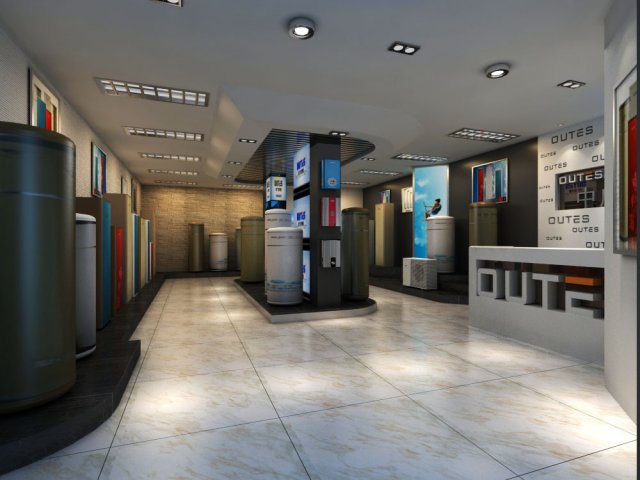 store 014 3D मॉडल .c4d .max .obj .3ds .fbx .stl .blend 