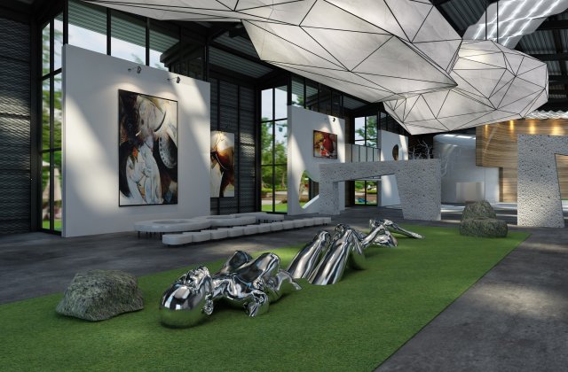 exhibit design 002 3Dモデル .c4d .max .obj .3ds .fbx .stl .blend 