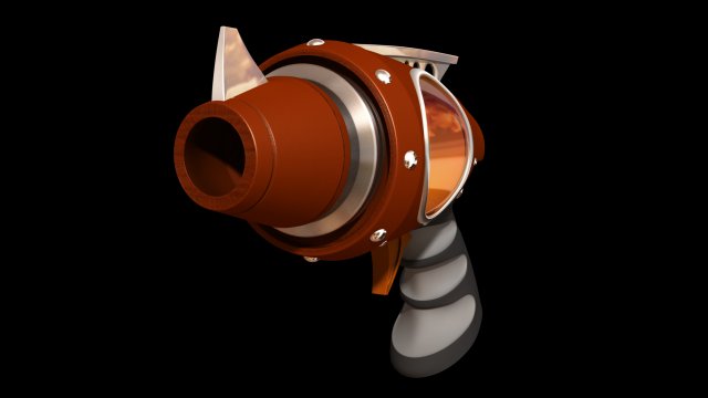 avenger pistol Model 3D .c4d .max .obj .3ds .fbx .stl .blend 