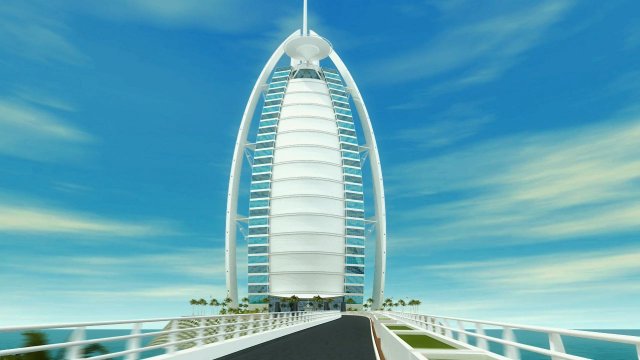 burjalarab 3D 模型 .c4d .max .obj .3ds .fbx .stl .blend 