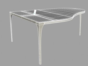concerto dining table Modello 3D