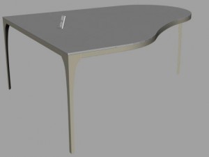 concerto dining table Modello 3D