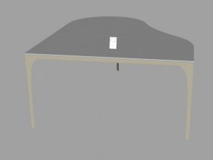 concerto dining table Modello 3D