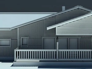 wooden house 3D Model