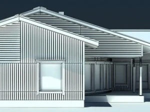 wooden house 3D Model