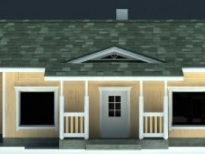 wooden house Model 3D