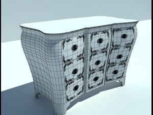 bedside table Model 3D