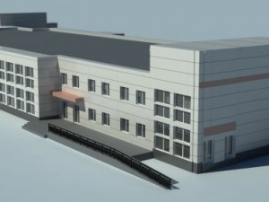 3d model of architecture 2 Model 3D