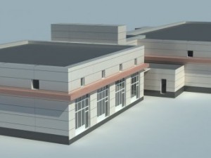 3d model of architecture 2 Modèle 3D