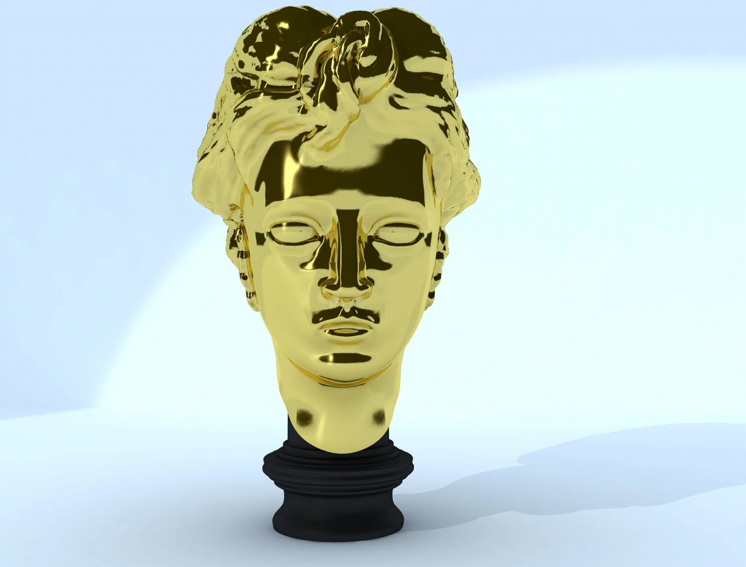 barocco statue 3D Model .c4d .max .obj .3ds .fbx .stl .blend 