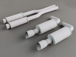 exhaust pipe Modello 3D