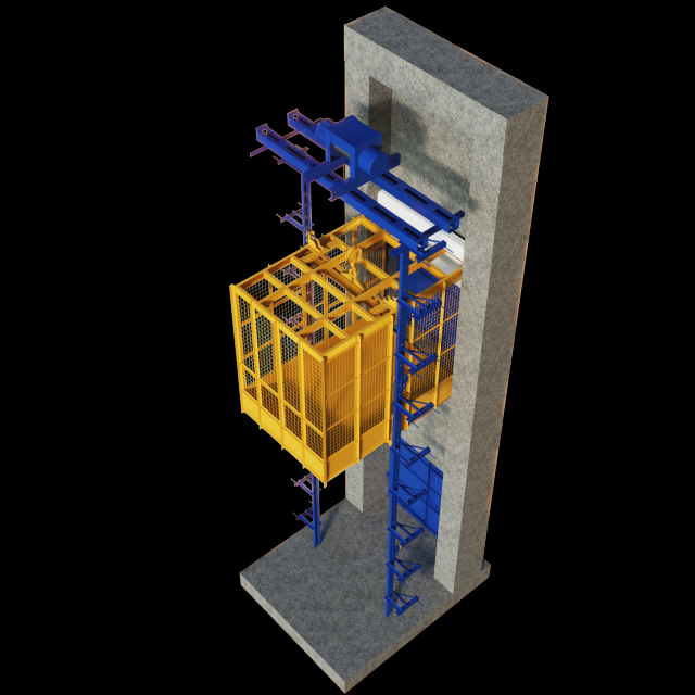 lift cargo 3D-Modell .c4d .max .obj .3ds .fbx .stl .blend 