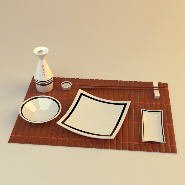 dishes for sushi 3Dモデル .c4d .max .obj .3ds .fbx .stl .blend 
