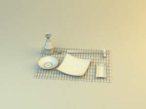 dishes for sushi 3Dモデル