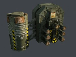 energy turret low poly 3D Model