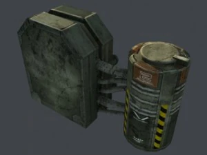 energy turret low poly 3D Model