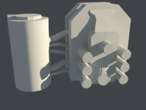energy turret low poly 3D Model