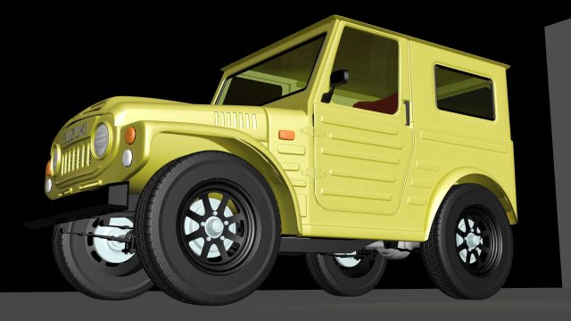 suzuki lj 80 hard top 3D मॉडल .c4d .max .obj .3ds .fbx .stl .blend 