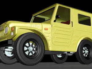 Suzuki LJ 80 с жесткой крышей 3D Модель