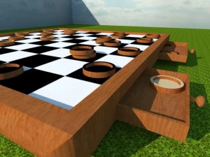 dammen spel 3D Model