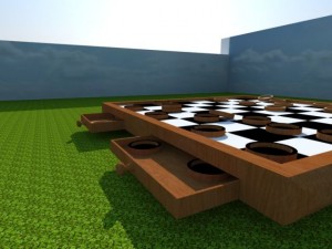 checkers game 3D Model