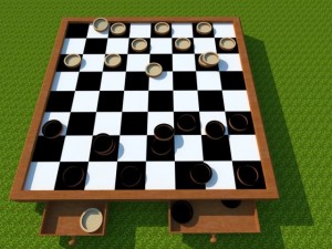 checkers game 3D Model