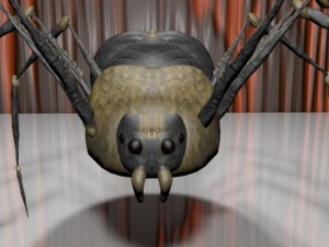 spider new with bones Modèle 3D
